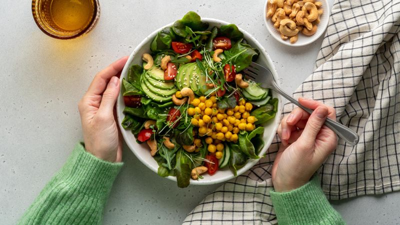 assiette healthy vegan