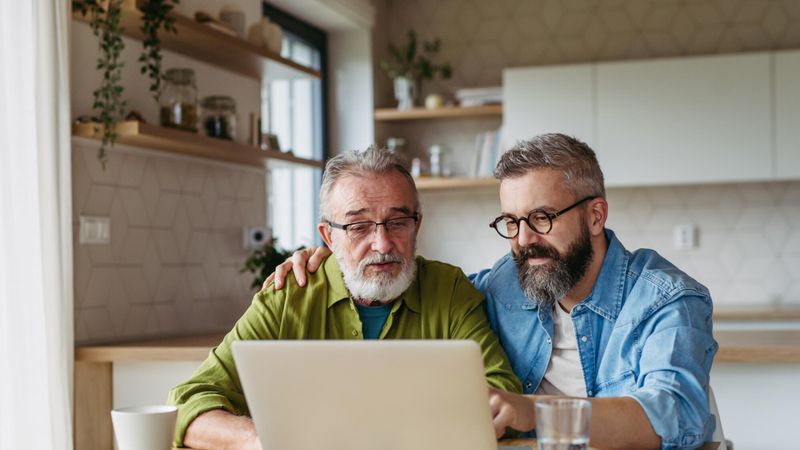 Illustration d'un père et son fils