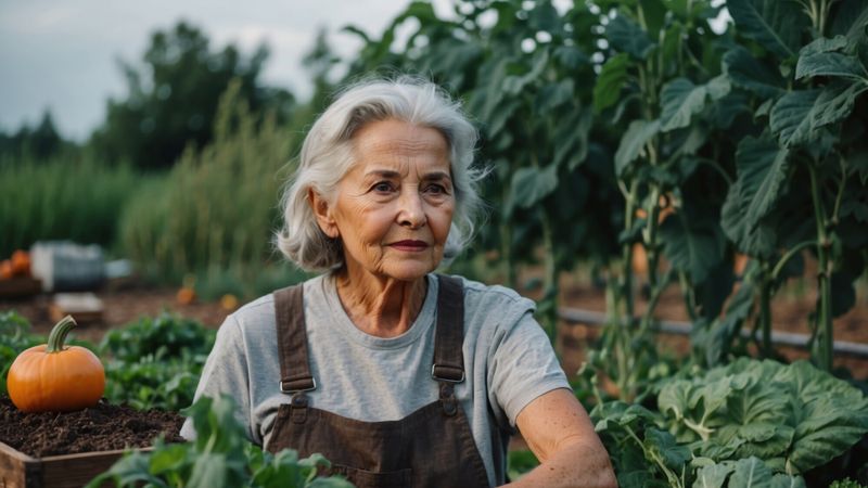 Illustration d'une agricultrice