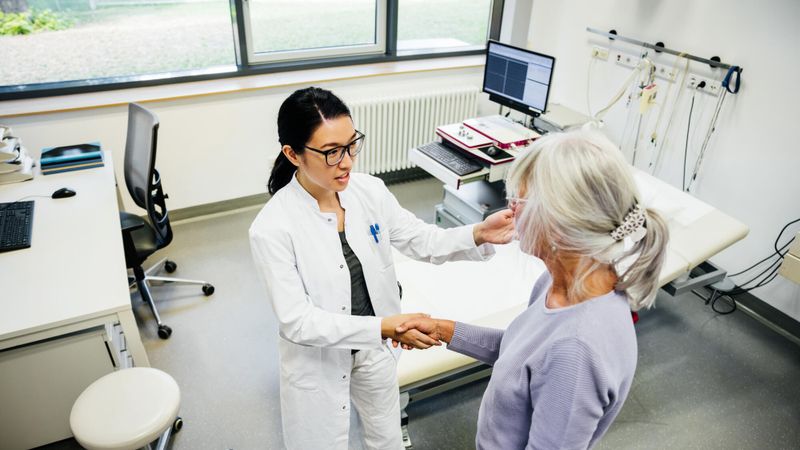 Illustration d'une femme chez le médecin