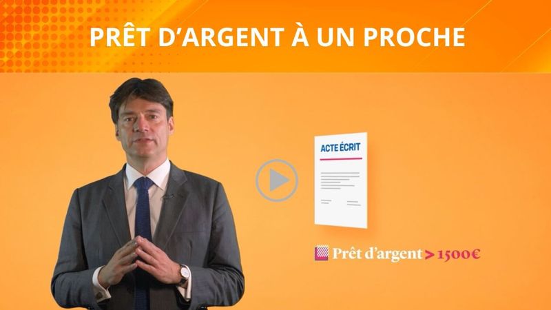 prêt argent proche règles