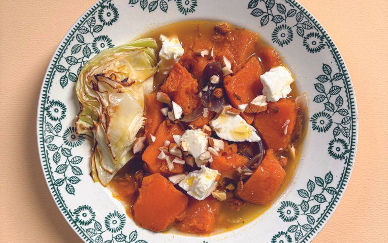 Soupe de courge et chou